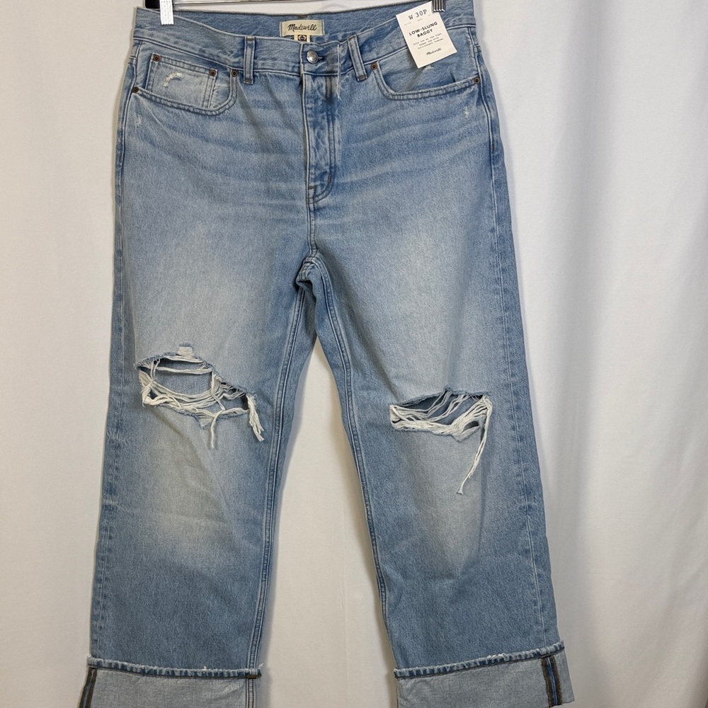 🔥🔥Madewell Jeans Low-Slung Baggy Size 30P NWT - Picture 6 of 14